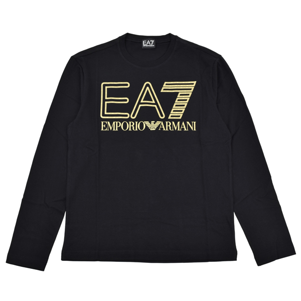 EA7 EMPORIO ARMANI Logo Series 長袖Tシャツ /ビッグ ロゴ ロンT/ブラック 6RPT04 PJFFZ 0208｜mondorobe｜04