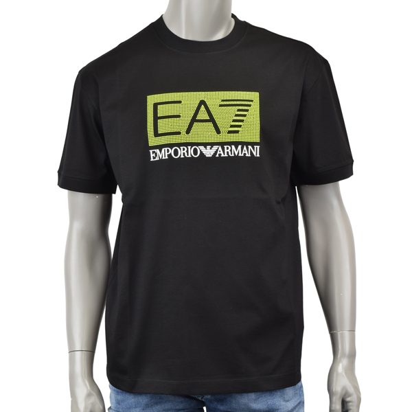 EA7 EMPORIO ARMANI イーエーセブン エンポリオ・アルマーニ スタッズ ロゴ Tシャツ/3DPT40 PJFBZ 1200