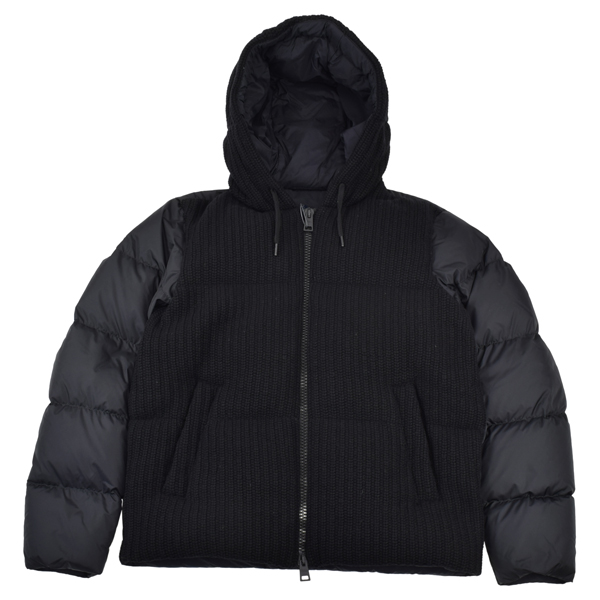 HERNO（ヘルノ） ナイロン×ニット 切り替え ダウンジャケット