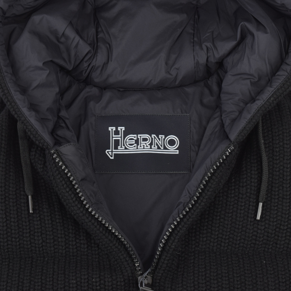 未使用タグ付 HERNO ハイブリッド ナイロン ニット 切替 ジャケット 48 中古・古着通販】HERNO (ヘルノ) ウォーターレペレントナイロン×3