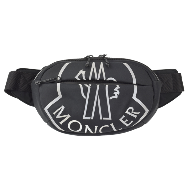 MONCLER モンクレール CUT BELT BAG ビッグロゴ ボディバッグ ウエストポーチ ベルトバッグ ブラック 5M00005 M1574  999 バッグ