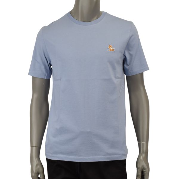 MAISON KITSUNE メゾン・キツネ CHILLAX FOX PATCH REGULAR TEE SHIRT/刺繍パッチ ロゴ  Tシャツ/LM00110KJ0008 P419
