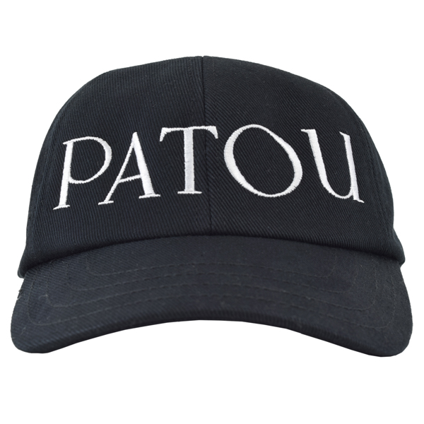 PATOU パトゥ レタリング LOGO CAP/ロゴ キャップ /ブラック/AC0400132