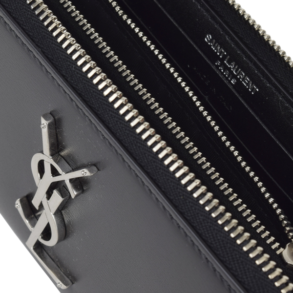 SAINT LAURENT サンローラン MONOGRAM ZIP AROUND WALLET/ラウンドファスナー長財布/MEN 617415  0SX0E 1000