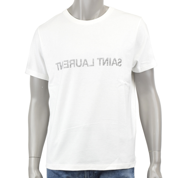 SAINT LAURENT サンローラン 【訳アリ大特価】REVERSE LOGO T