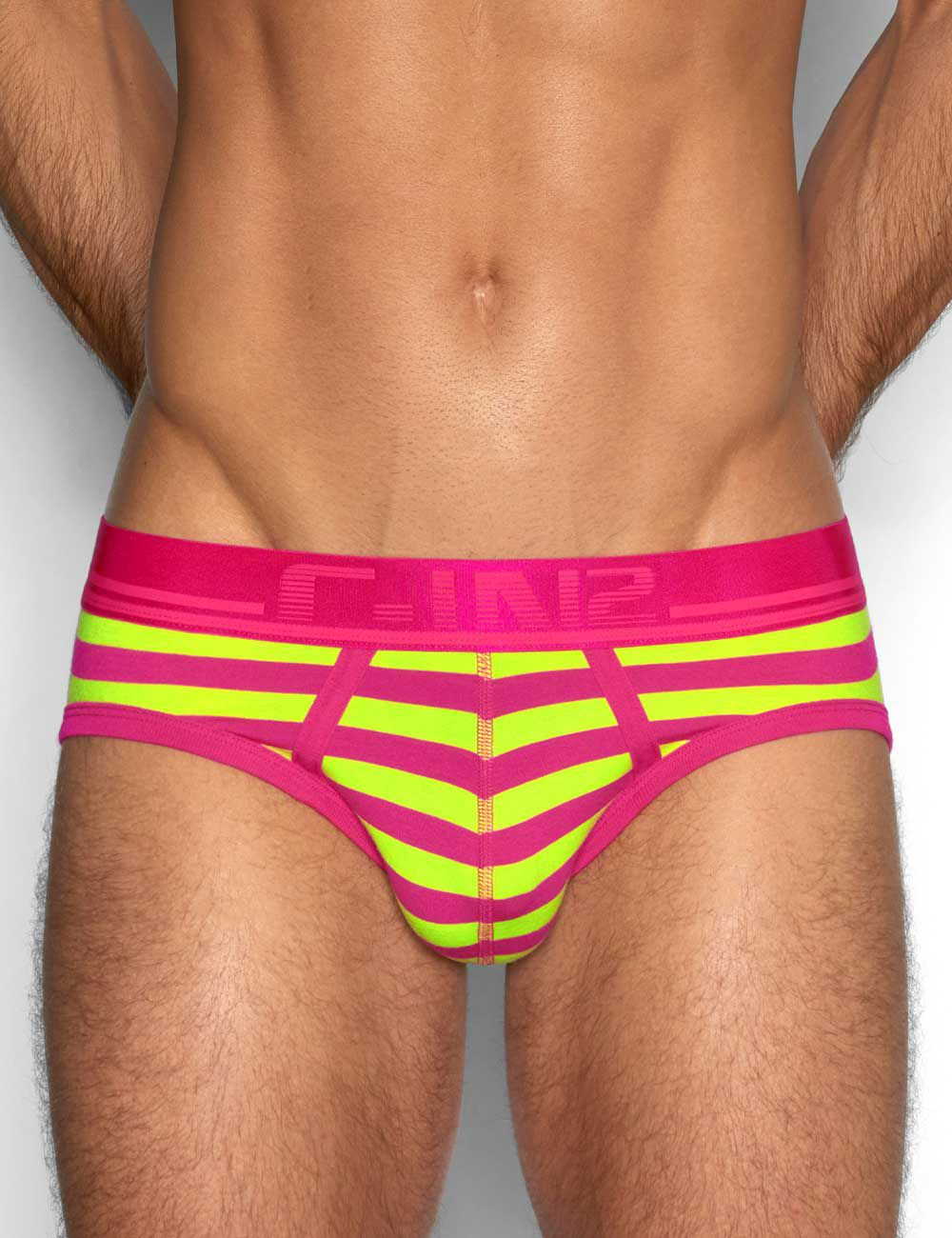 ブリーフ メンズ ローライズブリーフ C-IN2 SUPER BRIGHT LOW NO SHOW PROFILE BRIEF ビキニブリーフ 蛍光色 シーインツー CIN2 下着 男性 セクシー | C-IN2 | 02