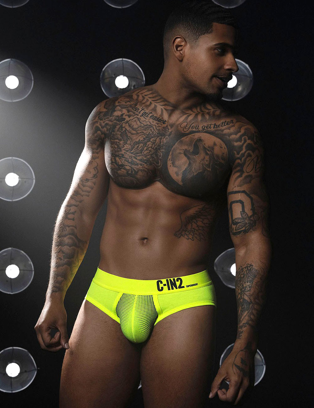 ブリーフ メンズ ローライズブリーフ C-IN2 SUPER BRIGHT LOW RISE BRIEF ビキニブリーフ 蛍光色 シーインツー CIN2 下着 男性 セクシー | C-IN2 | 01