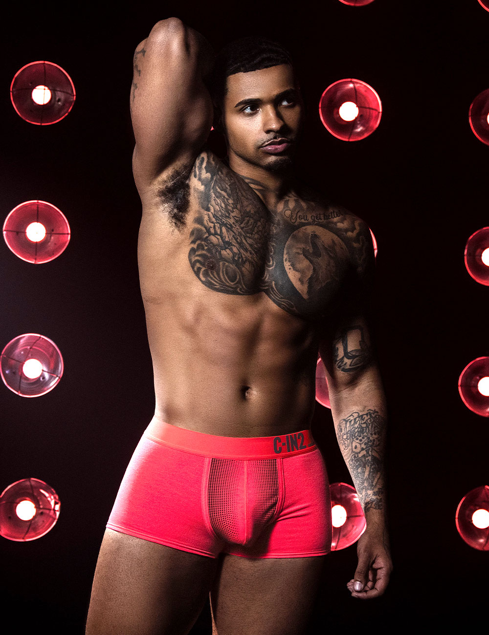 ボクサーパンツ メンズ ローライズボクサーパンツ C-IN2 SUPER BRIGHT LOW RISE TRUNK ローライズ 蛍光色 シーインツー CIN2 下着 男性 セクシー | C-IN2 | 03