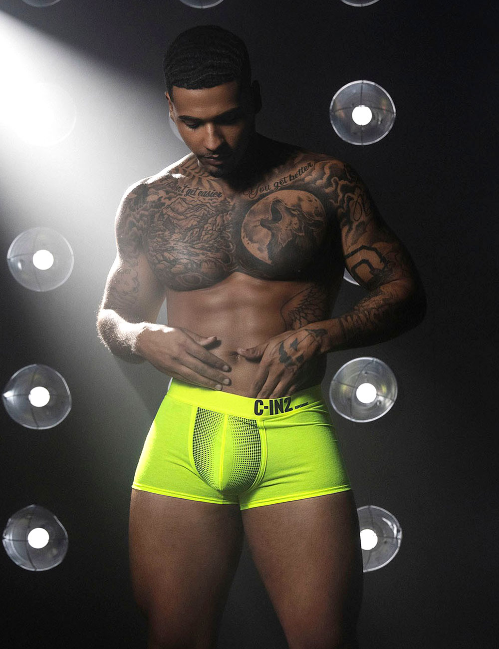 ボクサーパンツ メンズ ローライズボクサーパンツ C-IN2 SUPER BRIGHT LOW RISE TRUNK ローライズ 蛍光色 シーインツー CIN2 下着 男性 セクシー | C-IN2 | 01