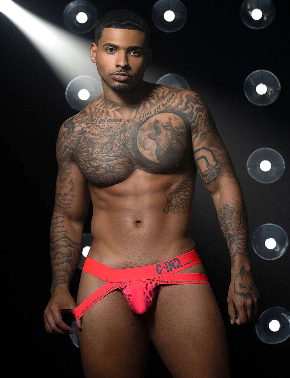 ジョックストラップ メンズ ケツ割れ ケツワレ C-IN2 SUPER BRIGHT JOCK STRAP ジョグストラップ サポーター 蛍光色 シーインツー CIN2 下着 男性 セクシー | C-IN2 | 03