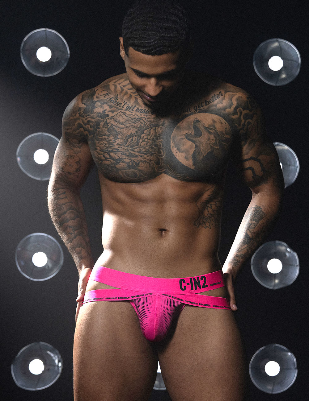 ジョックストラップ メンズ ケツ割れ ケツワレ C-IN2 SUPER BRIGHT JOCK STRAP ジョグストラップ サポーター 蛍光色 シーインツー CIN2 下着 男性 セクシー | C-IN2 | 04