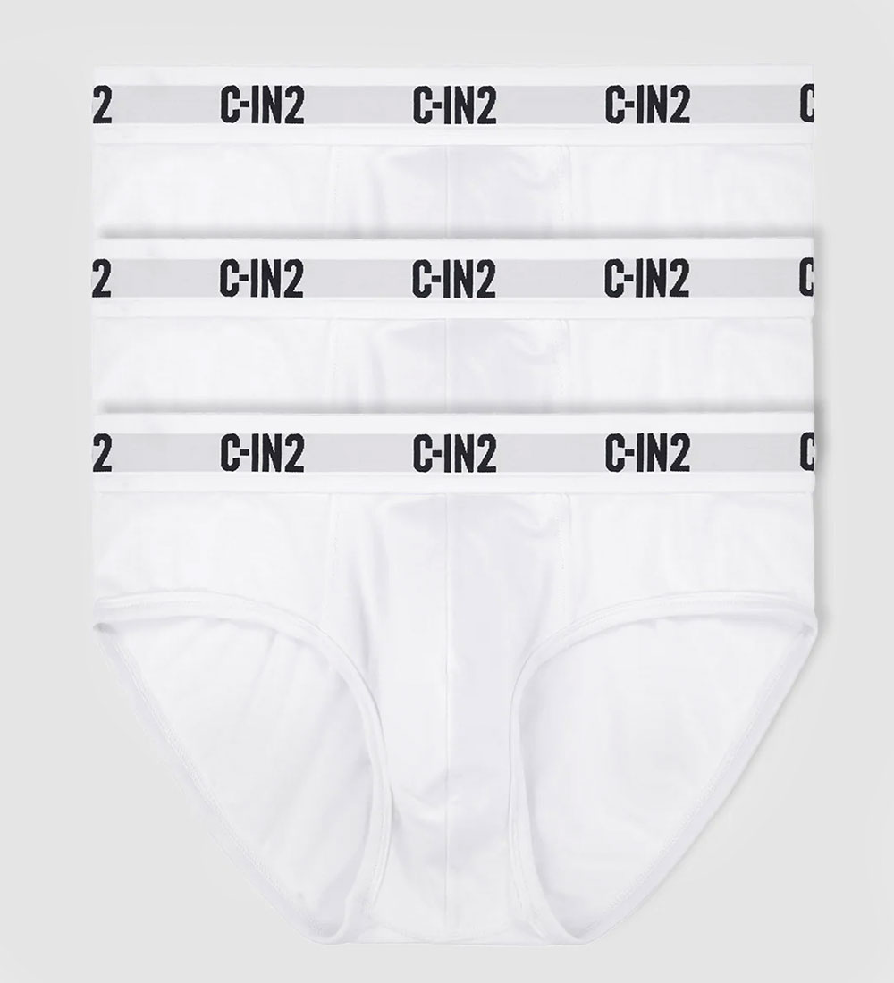 ブリーフ メンズ 3枚セット C-IN2 PREMIUM STRETCH MID RISE BRIEF ビキニブリーフ コットン モダール シーインツー CIN2 下着 男性 セクシー | C-IN2 | 01