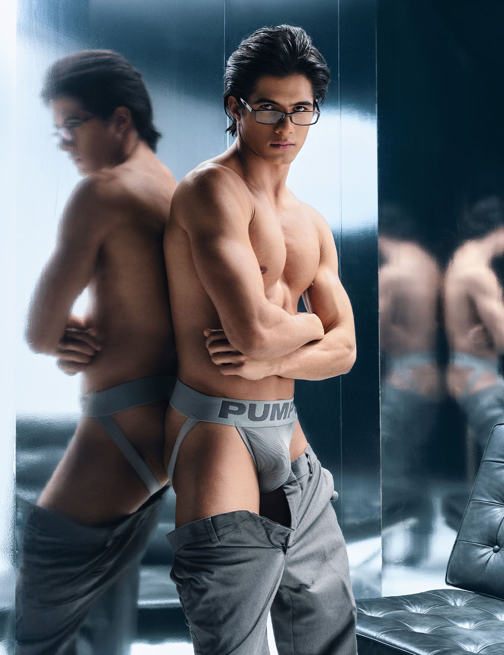 ジョックストラップ メンズ ケツ割れ ケツワレ サポーター PUMP UNDERWEAR CLASSIC JOCK STRAP パンプ スポーツ 吸汗速乾 パンツ 下着 男性 ブランド セクシー | PUMP! UNDERWEAR | 03
