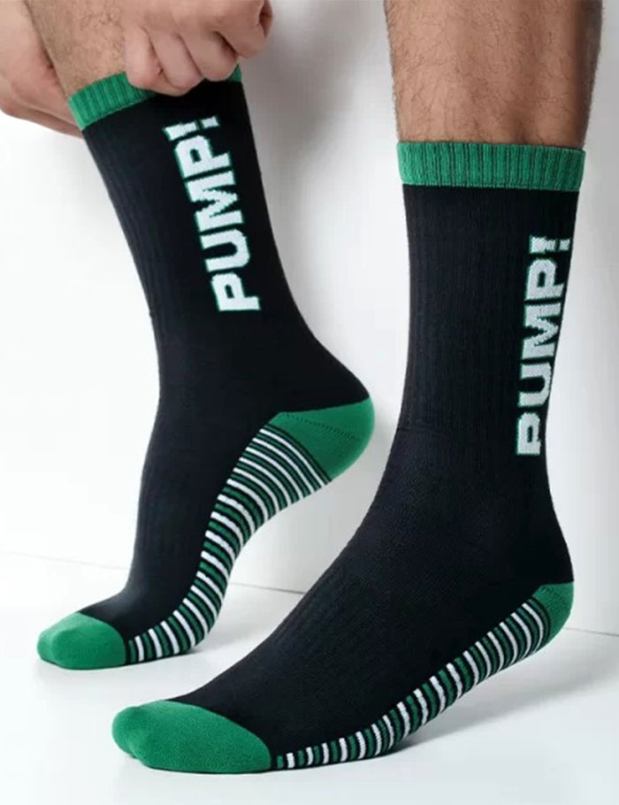 ソックス 靴下 メンズ スポーツソックス PUMP UNDERWEAR CREW SOCKS パンプ スポーツ 吸汗速乾 パンツ 下着 男性 ブランド セクシー | PUMP! UNDERWEAR | 01