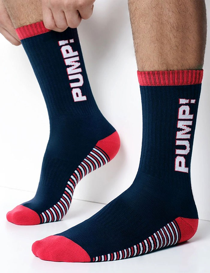 ソックス 靴下 メンズ スポーツソックス PUMP UNDERWEAR CREW SOCKS パンプ スポーツ 吸汗速乾 パンツ 下着 男性 ブランド セクシー | PUMP! UNDERWEAR | 04