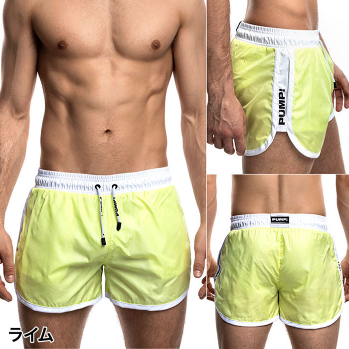 PUMP パンプ メンズ水着 ボードショーツ サーフパンツ 膝上 ショート丈 WATERSHORT ...