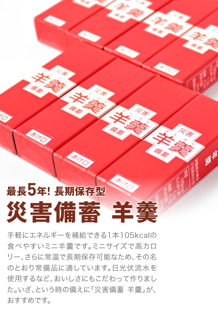 災害 備蓄 羊羹