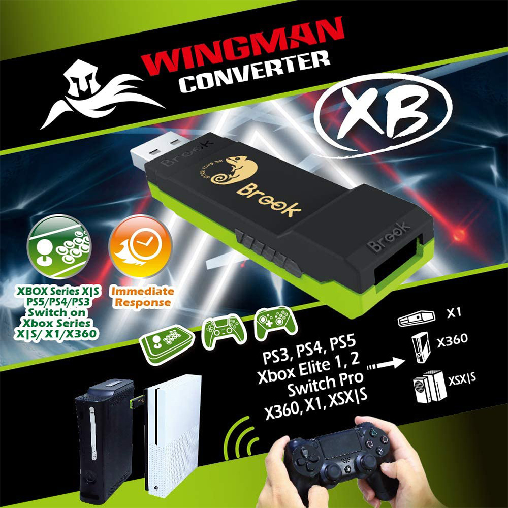 Brook Wingman Xb コントローラーコンバーター 転換装置 トラスト Xbox One 360 1amp 2 送料無料 Ps4 Pro Pcコンソール専用 Switch Elite Ps3