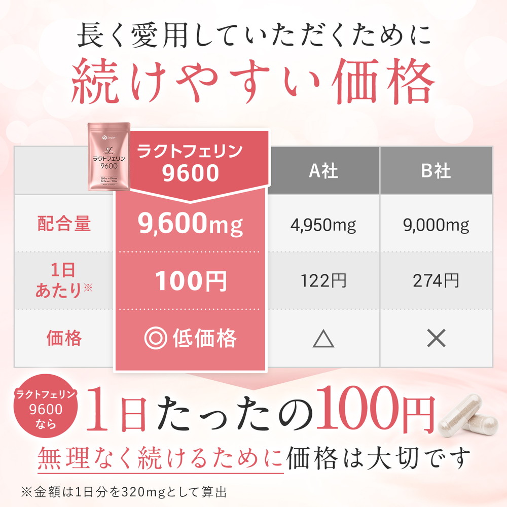 ラクトフェリン サプリ サプリメント 9600mg配合(1袋) 耐酸性カプセル 60粒 30日分 1日2粒320mg 子宮内フローラ 妊活 子宮  GMP認定工場製造 タンパク質 SIMPLE+ : lactof9600 : モノコーポレーション - 通販 - Yahoo!ショッピング