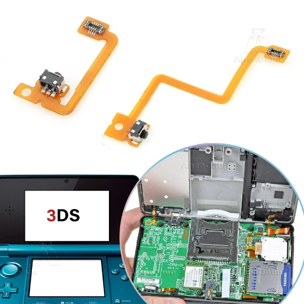 Nintendo 3DS 修理 部品 パーツ LR ボタン 50組セット 任天堂 3DS / LL NEW 対応 修理パーツ LRボタン フレキシブルケーブル