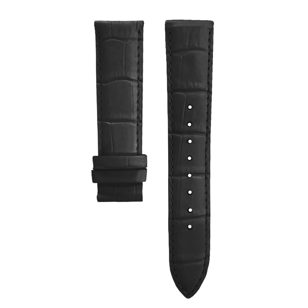 腕時計交換用ベルト22mmベルト　本革　FACEAWARD(フェイスアワード)　マットクロコ　Nero01