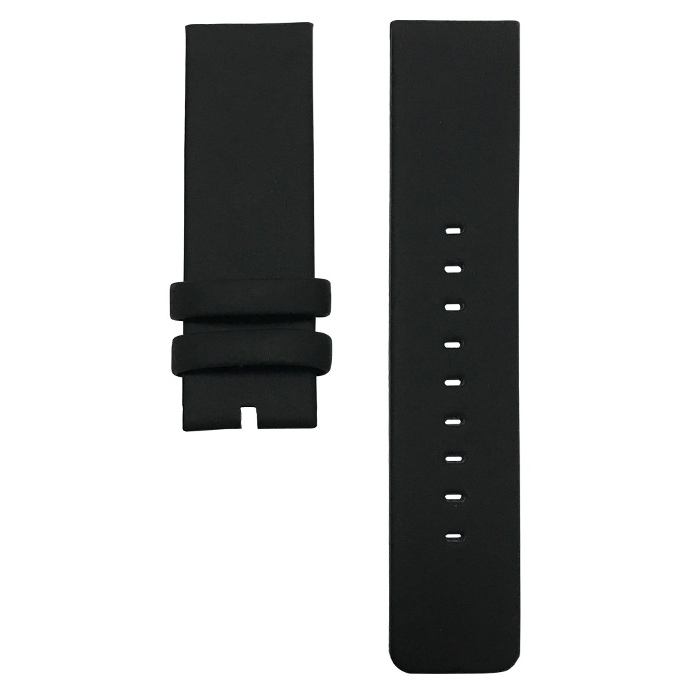 腕時計交換用ベルト24mmベルト　FACEAWARD(フェイスアワード)　KRUGER用　シリコン調　BK01