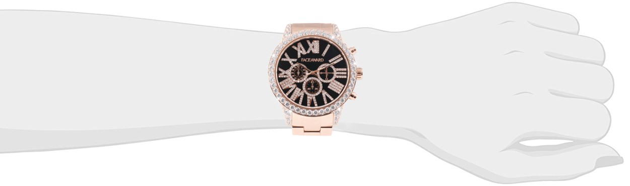 腕時計 スワロフスキー ジルコニア メンズ ゴールド watch