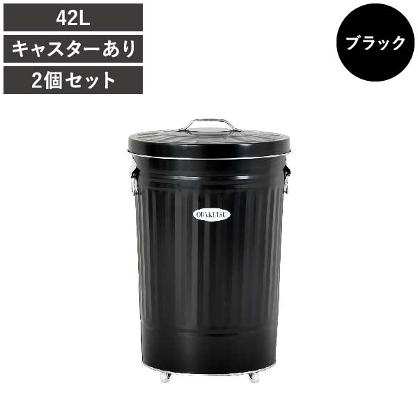 OBAKETSU（オバケツ） ゴミ箱 45リットル対応 おしゃれ 屋外 蓋付き