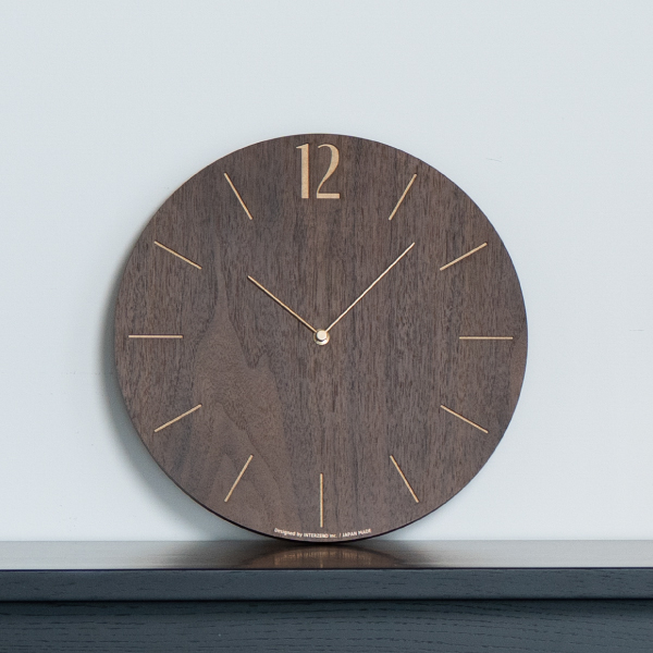 CHAMBRE 掛け時計　ウォルナット　ブラウン CHAMBRE シャンブル PROUD CLOCK プラウドクロック 壁掛け時計 電波