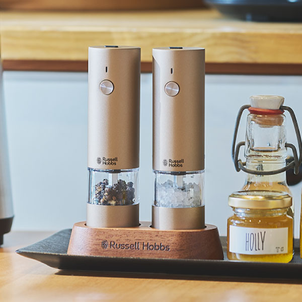 RUSSELL HOBBS（ラッセルホブス） 電動ミル おしゃれ ペッパー 塩 胡椒