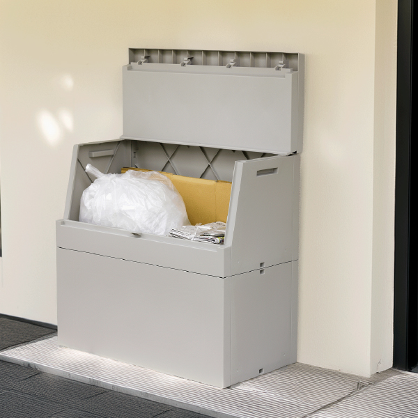 ゴミ箱 屋外用 大容量 おしゃれ ダストボックス 45Lゴミ袋 スリム 蓋