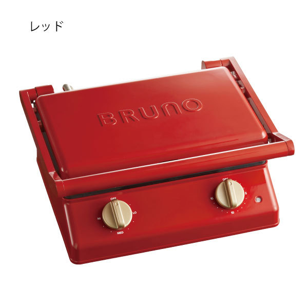 ホットサンドメーカー マルチサンドメーカー おしゃれ 厚切り 食パン おうちカフェ 2枚 電気 耳まで 6枚切り ブルーノ BRUNO グリルサンドメーカー ダブル | BRUNO | 01