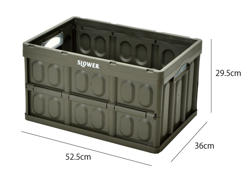 SLOWER 収納ボックス 収納ケース 折りたたみ 積み重ね コンテナ