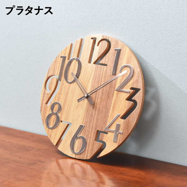 掛け時計 おしゃれ 北欧 木製 木目 壁掛け時計 約幅40cm 和室 リビング 見やすい 大きい かわいい シンプル レトロ モダン ジョージ・ネルソン ウォールクロック｜monogallery｜02