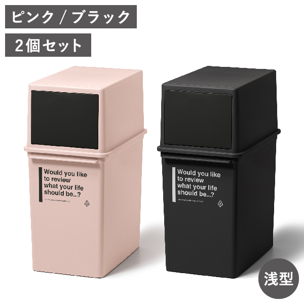 Like-it ゴミ箱 おしゃれ 分別 2段 スリム ダストボックス 蓋