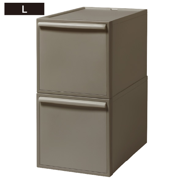 Like-it（ライクイット） クローゼットシステム 引出し L 2個セット