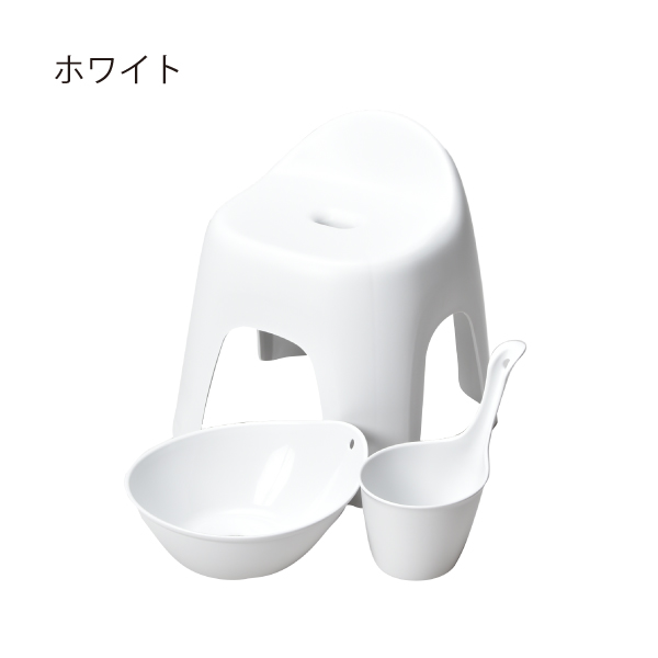 バスチェア おしゃれ セット 日本製 グッドデザイン賞 お風呂イス バスグッズ 北欧 richell リッチェル ハユール 腰掛け TH 3点セット HAYUR bath series | ハユール | 01