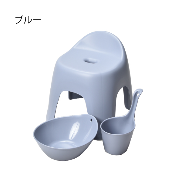 バスチェア おしゃれ セット 日本製 グッドデザイン賞 お風呂イス バスグッズ 北欧 richell リッチェル ハユール 腰掛け TH 3点セット HAYUR bath series | ハユール | 03