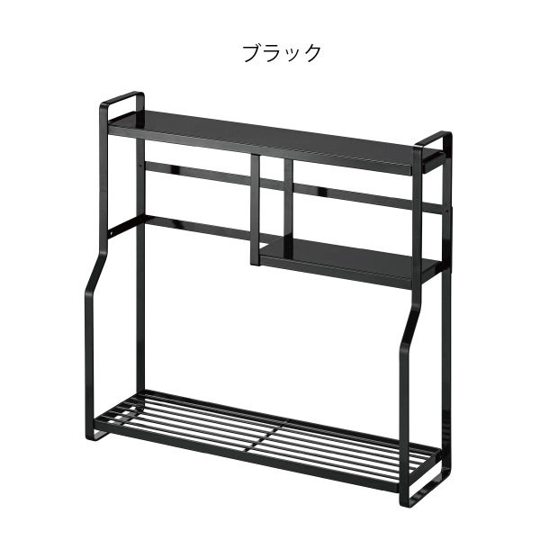 キッチンラック スリム 約幅50cm 50センチ コンロサイド スパイスラック 収納 おしゃれ 調理道具 北欧 すきま収納 ホワイト コンロサイドラック タワー tower | tower | 02