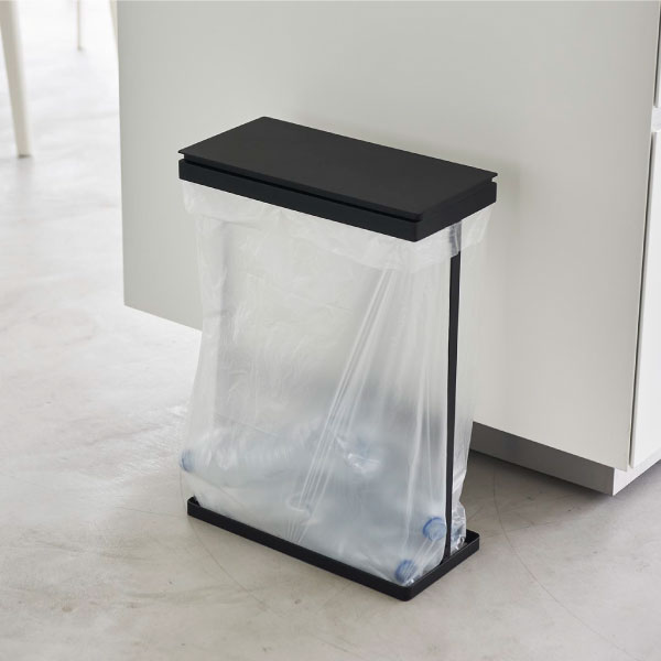 tower  ゴミ箱 tower（タワー）スリム蓋付き分別ゴミ袋ホルダー 45L 横開き