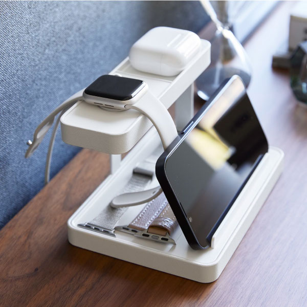 tower 充電ステーション おしゃれ スマホスタンド スリム 卓上 リビング 小物収納 インテリア雑貨 公式 北欧 山崎実業 モバイル充電ステーション タワー モノギャラリー - 通販 - Yahoo ショッピング