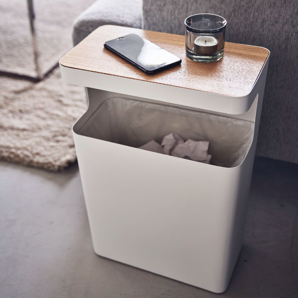 RIN（山崎実業） ゴミ箱 ダストボックス おしゃれ スリム 蓋付き 10