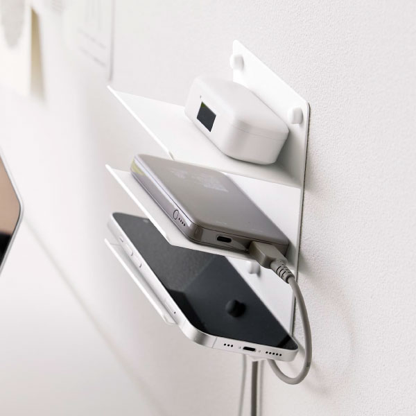 tower 充電ステーション おしゃれ 棚 壁面収納雑貨 浮かせる収納