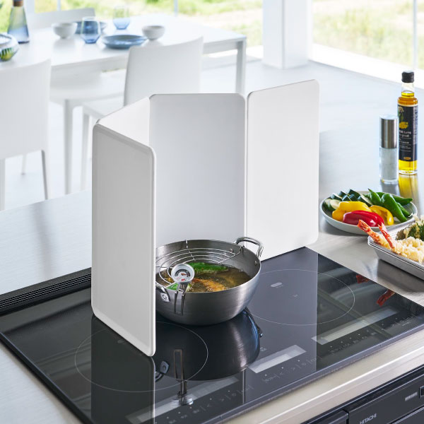 tower レンジガード 4面 折りたたみ おしゃれ レンジカバー ihコンロ