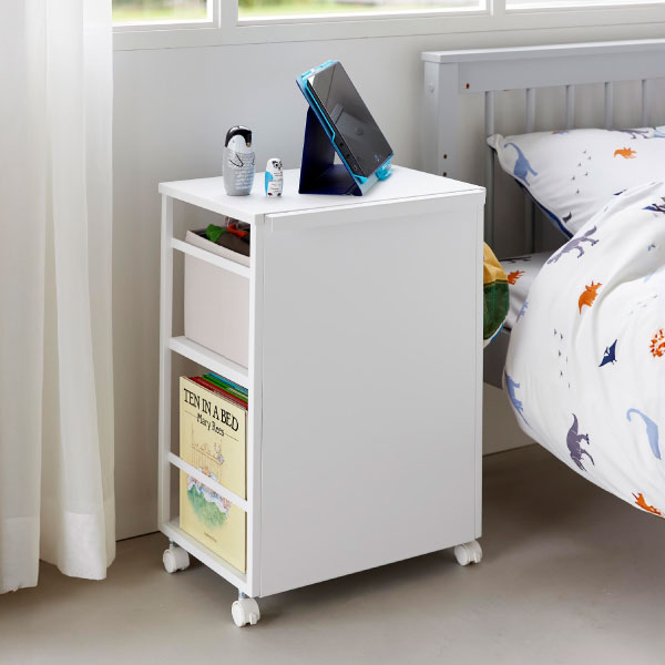 tower キャスター付きワゴン 2段 おしゃれ キッチンラック 天板付き