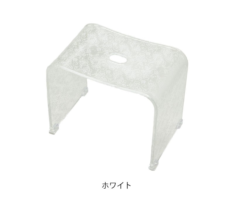 センコー バスチェア アクリル クリア おしゃれ バスチェアー お風呂