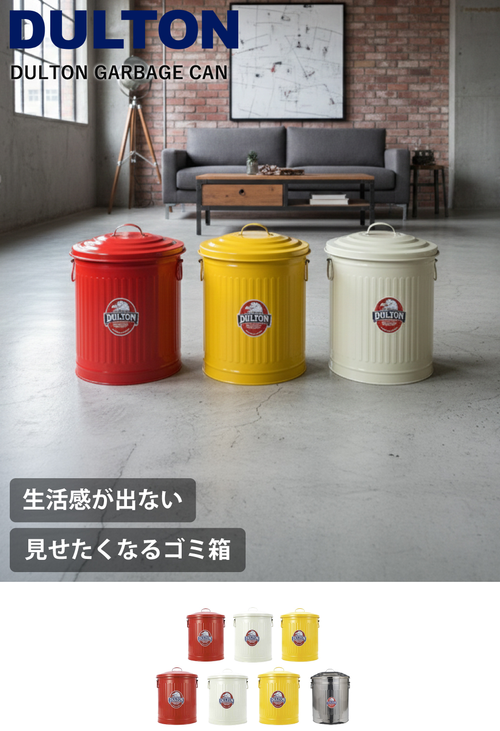 DULTON（ダルトン） ゴミ箱 蓋付き 分別 おしゃれ ダストボックス