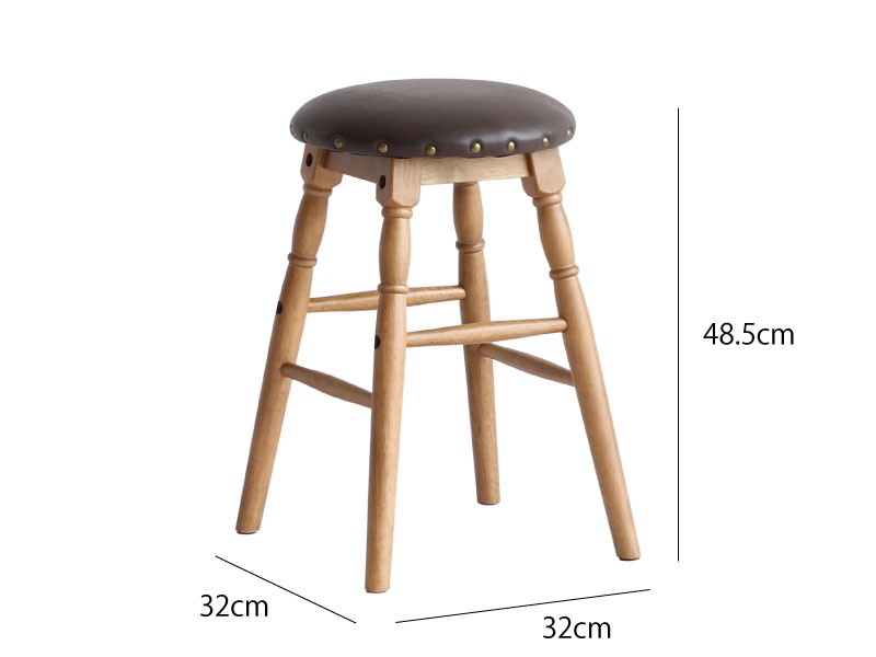 ICHIBA（市場） カウンターチェア 木製 北欧 座面高63.5cm ハイ