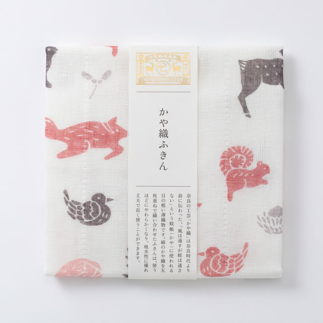 中川政七商店 「上品で淡い色の」花ふきん蚊帳ふきんネコポス