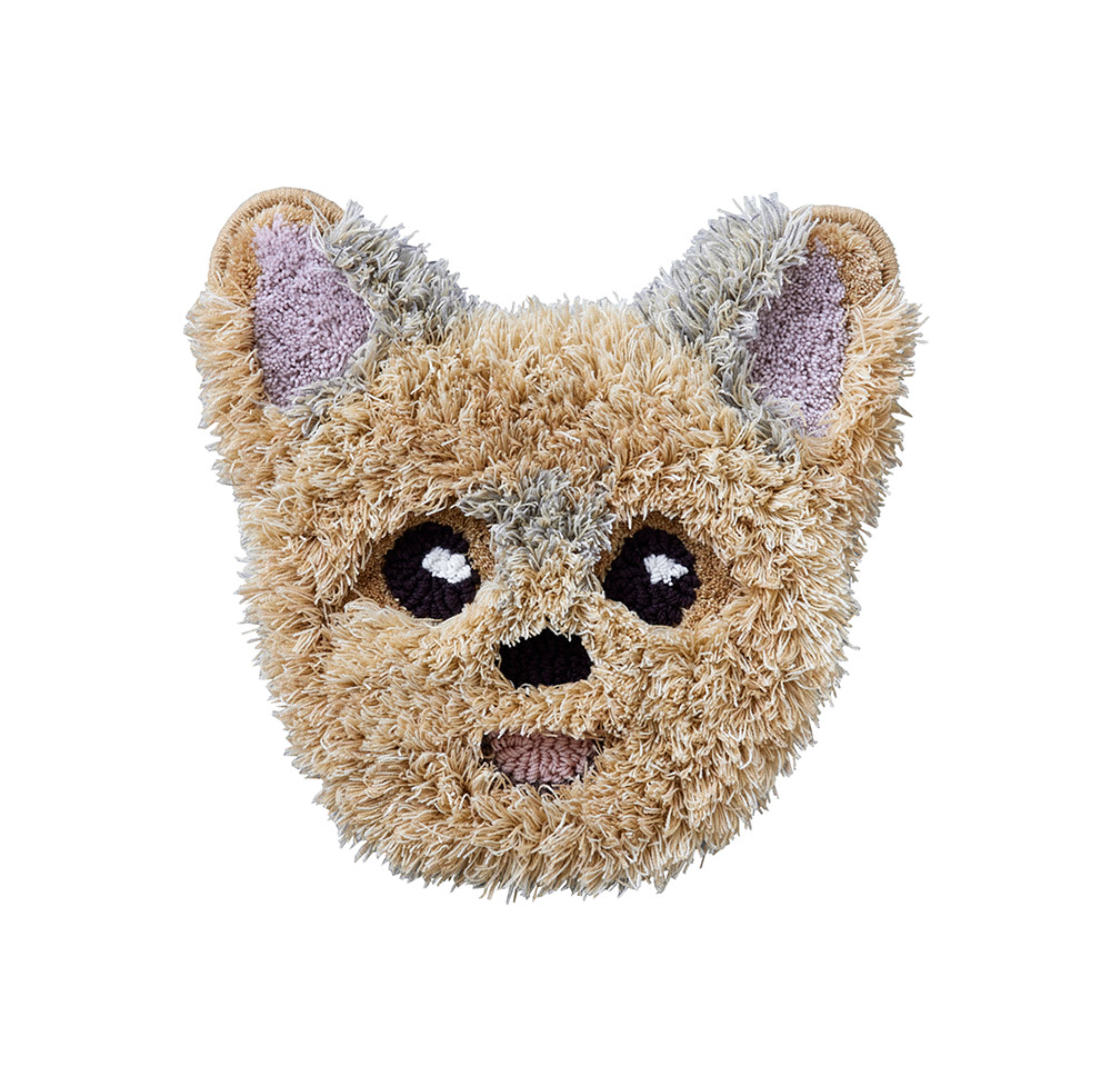 イヌカオ マット チェアマット チェアパッド 椅子 洗える 洗濯 ペット 犬 いぬ イヌ かわいい 約32〜40×33〜40cm 日本製 国産 スミノエ | スミノエ | 11